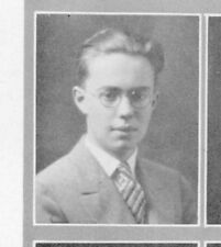 ANTHONY BOUCHER 1928 Pasadena High School Yearbook SENIOR Year Ellsworth Vines picture