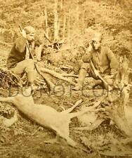 ANTIQUE PRE 1900 REPRODUCTION 8X10 DEER HUNTING PHOTOGRAPH SPENCER RIFLE picture
