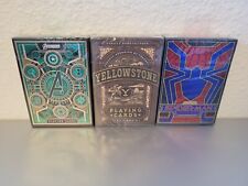Theory 11 Playing Cards (YellowStone,  Avengers, Spider-Man (Lot Of 3) **New*** picture
