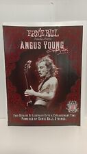 ANGUS YOUNG - ERNIE BALL GUITAR STRINGS  AC/DC - 10X8 - PRINT AD t5 picture