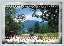 Postcard 4x6 NH Mount Chocorua Fence Scenic Nature View New Hampshire picture