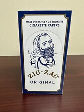 ZIG ZAG Original White 70mm Single Wide Rolling Papers-FULL BOX-24 Packs picture