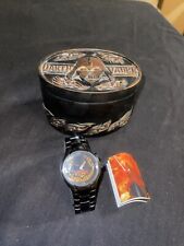 Black 2005 FOSSIL Darth Vader Star Wars Wrist Watch #306/1000 Flames Very Rare picture