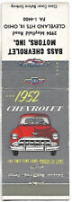 BASS CHEVROLET MOTORS, CLEVELAND HTS. OH, COVER, 1952 CLEVROLET GRAPHIC picture