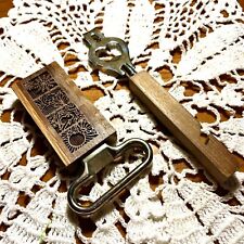 Vintage Barware Tools Wood Laser Cut Two Prong Cork Puller Italy & Bottle Opener picture