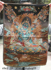 Tibetan Buddhism Cloth Silk Mahakala Wrathful Deity Buddha Thangka Thanka Mural picture
