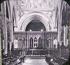 Choir, Manchester Cathedral, England, Charles S Farrar Magic Lantern Glass Slide picture