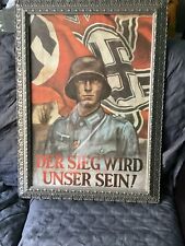 WWII German Propaganda Poster. 