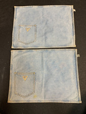 Vintage 1980's Guess Jeans Denim Placemats - Stonewashed - 2 Pieces - Lot 5 picture