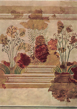 Heraklion Greece, Fresco of the Lilies, Archaeological Museum, Vintage Postcard picture