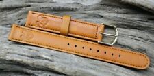 NEW OLD STOCK MICKEY MOUSE TANNED BROWN LEATHER WATCH BAND 14mm LUG 7.5