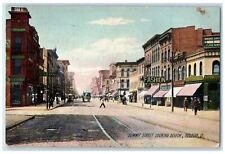 1912 Summit Street Looking Business Section Scene Toledo Ohio OH Posted Postcard picture