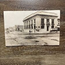 RPPC First National Bank of Estherville Iowa 1921 Real Photo Postcard picture
