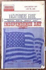 1972 BRUNSWICK COUNTY NC BEACHSIDE VACATIONERS GUIDE JUNE 30 GREAT ADS Z3628 picture