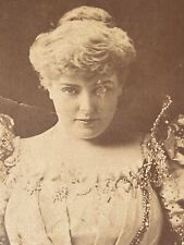 antique cabinet Card Photo Lillian Russel Photo Booth Pics On Back Damaged picture
