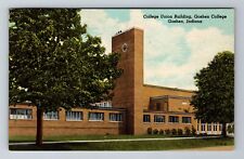 Goshen IN-Indiana, Goshen College Union Building, Vintage c1955 Postcard picture