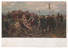 1930 Rich rural authorities Peasant 2 hostile camps OLD Antique Russian Postcard picture