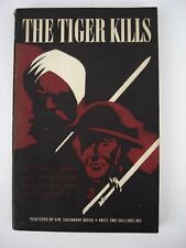 Original WW2 HF Book The Tiger Kills British/ Indian Troops in India 1944 VGC picture