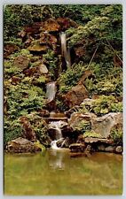 Japanese Garden Portland Oregon Heavenly Waterfall Otaki Lower Pond UNP Postcard picture