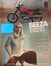 1969 Cycle World original Bsa Beeza Thumper Vintage Motorcycle  Ad 250 Starfire picture