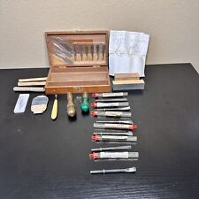 Lot of Vintage Warren Wood Carving Hand Tools Kit picture