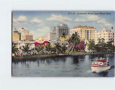 Postcard Downtown Miami from Miami River Florida USA picture