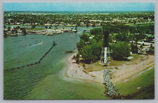 Postcard Hillsboro Inlet Pompano Beach Florida Lighthouse Unposted picture