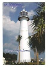 Biloxi MS Postcard Mississippi Lighthouse picture