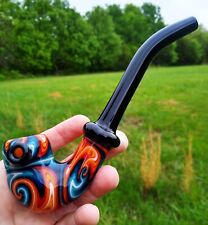 Fire Water Linework Classic Styled Glass Church Warden Gandalf Sherlock Pipe picture
