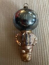 Antique German Blown Glass Soccer Player ￼Christmas Ornament - 4” picture