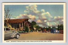 Grand Canyon National Park AZ-Arizona, Bright Angel Lodge Vintage Postcard picture