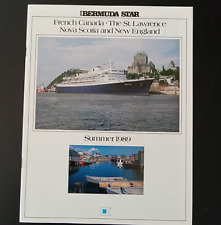 SS BERMUDA STAR Bermuda Star Line Cruise Brochure Booklet Deck Plans Summer 1989 picture