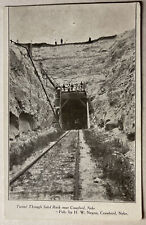 Tunnel Through Solid Rock near Crawford Nebr Nebraska printed H W Negus Crawford picture