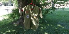 Vintage Boy Scouts of America Sanforized Green Shirt Uniform BSA picture