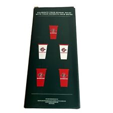 NEW Starbucks San Diego State University Cold Cups W/ Lids & Straws picture
