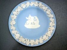 Wedgwood Blue Jasperware Muses & Pegasus Plate No Box & Dusty 4.5