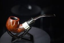 1910 AF & Co BBB OWN MAKE BENT Billiard ENGLISH ESTATE PIPE HALLMARKED SILVER picture
