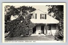 Green Bay WI-Wisconsin, Annex Of Old Fort Howard, Antique, Vintage 1945 Postcard picture
