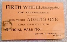 SPECIAL PRICE SAN FRANCISCO MIDWINTER EXPO 1894 RARE PASS 2ND EXPO FERRIS WHEEL picture