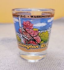 Washington DC Shot Glass Souvenir Travel Attractions Clear Glass  picture