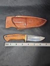 Vintage Custom Made Knife With locking Sheath,Signed 
