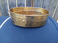 Brass Oval Window Planter With Handles Made In India picture