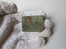 unique ancient Roman bronze MILITARY tablet plate LEG XX / I - II AD. Uncleaned. picture