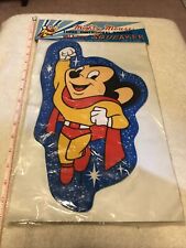 Vintage 1978 Mighty Mouse Terrytoons 3 Dimensional Sticker w/Squeaker Big + Rare picture