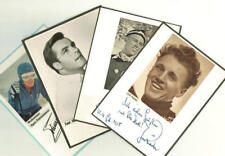 Autographs by Skier Josl Rieder, Bradl, Sailer, Zimmermann. o picture