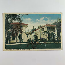 Postcard Florida Miami FL William Bryan Residence 1921 Posted White Border picture