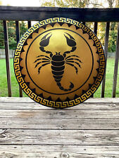 Medieval Authentic Greek Hoplite Scorpion Round Shield Handmade Style Item Gifts picture