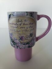 Lang Heart and Soul Mug 6 inches tall Pink Floral 16 ounces picture