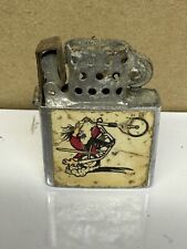 Hells Angels Motorcycle Penguin Lighters Need Work Missing Lid Never Used picture