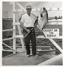 1963 Key West Florida 40lb Permit Fish Bobkat Fishing Charter VTG Press Photo picture